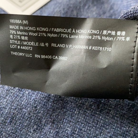 Mens Theory Riland light weight sweater - Picture 3 of 4